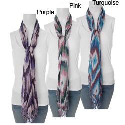 Adi Designs Diamond Print Lightweight Woven Scarf