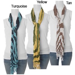 Adi Designs Women's Lightweight Stripe Print Scarf