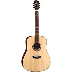 Luna 'Gypsy Muse' Acoustic Guitar with Hardshell Case