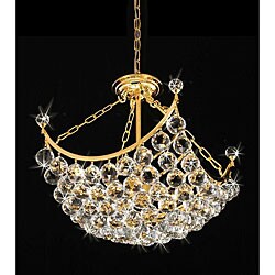 Gold 3-light Crystal Chandelier