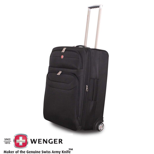 Wenger Chateau Collection Black 24-inch Upright Luggage