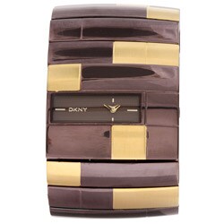 DKNY Women's Two-tone Brown Stainless Steel Watch
