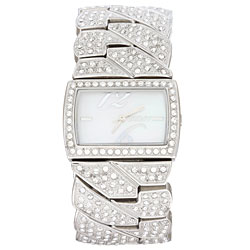DKNY Women's Stainless Steel Clear Crystal Watch