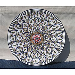 Tabarka Design Large Round Platter (Tunisia)