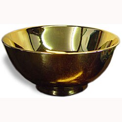 Solid Porcelain Gold Bowl