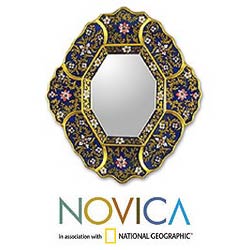 Handmade 'Andean Skies' Mirror (Peru)