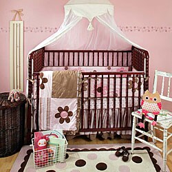 Flower Power 4-piece Crib Bedding Set