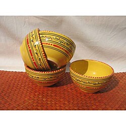 Set of 4 Solena 5-inch Soup/ Cereal Bowls (Tunisia)