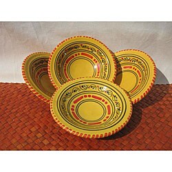 Set of 4 Solena 5-inch Round Sauce Dishes (Tunisia)