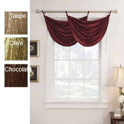 Crushed Velvet Valance Pair (21 in. x 30 in.)