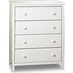 Pure White 4-drawer Chest