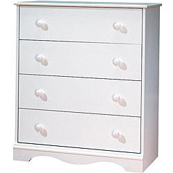 Pure White Country Four-drawer Chest