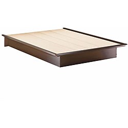Contemporary 60-inch Chocolate Platform Bed