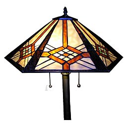 Tiffany-style Octigon Floor Lamp