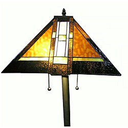 Tiffany-style Mission Floor Lamp