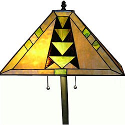 Tiffany-style Mission Floor Lamp