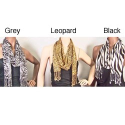 Faux Pashmina Animal Print Scarves (Set of 3)