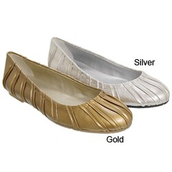 Jessica Simpson Metallic Leather Ballet Flats