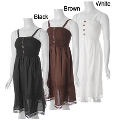 Cassee Collection Junior's Smocked Dress