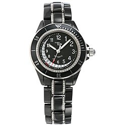 LP Italy Celano Women's Black Ceramic Watch