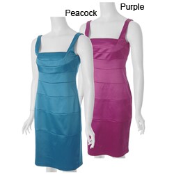 Sangria Women's Sleeveless Satin Dress