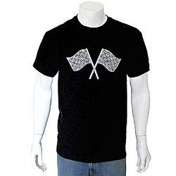 Los Angeles Pop Art Men's 'Racing Flags' T-shirt