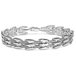 Sterling Silver 1/4ct TDW White Diamond Bracelet (I-K, I3)