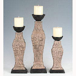 Sculpture Candle Holders (Set of 3)