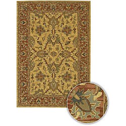 Hand-knotted Mandara Wool Rug (5' x 7'6)