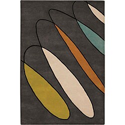 Hand-tufted Mandara Grey Rug (9' x 13')