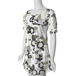 Ashley Junior's Floral Print Babydoll Dress