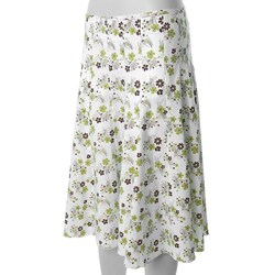 Adi Designs Junior's Floral Print Paneled Full Skirt