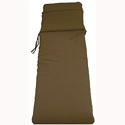 All-weather Brown Outdoor Chaise Lounge Cushion