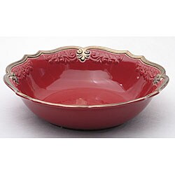 Certified International Regency Burgundy 13-inch Pasta Bowl