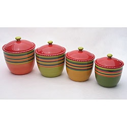 Certified International Hot Tamale 4-piece Canister Set