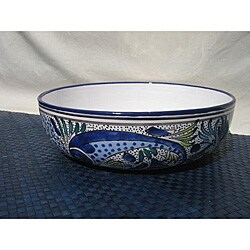 Aqua Fish Wide Salad/ Pasta Bowl (Tunisia)