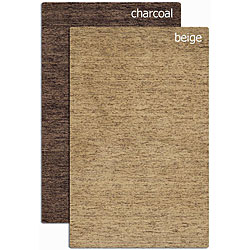 Hand-woven Shaggy New Zealand Wool Rug (8' x 10')