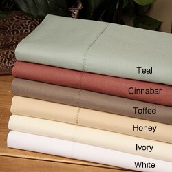 Hem Stitch 450 Thread Count Percale Cotton Sheet Set