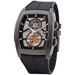 Kenneth Cole Men's Black Polyurethane Strap Watch