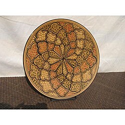 Honey Design 15-inch Round Platter (Tunisia)