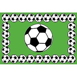 Soccer Fun Rug (3'3 x 4'10)