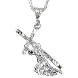 Sterling Essentials Sterling Silver 24-inch Burden of Christ Necklace