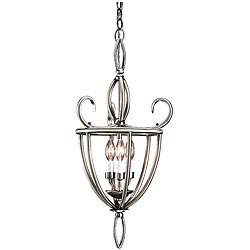 Antique Nickel 3-light Foyer Fixture