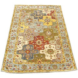 Persian Bakhtiari Olive/ Gold Rug (5'3 x 8'2)
