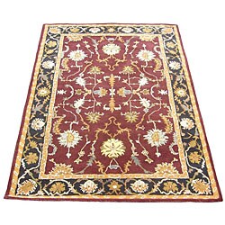 India Tufted Indo Oushak Rug (5'3 x 8'2)