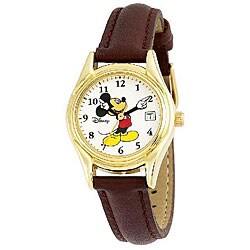 Disney's Mickey Mouse Boy's Brown Strap Watch