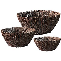 Birch Twig 3-piece Basket Set