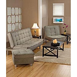 Belinda Microsuede Sofa Bed and Chair Set