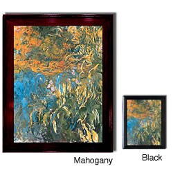 Claude Monet 'Iris, 1914-1917' Framed Canvas Art