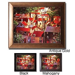 Michael O'Toole 'Rooftops II' Framed Canvas Art